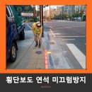 횡단보도 표지판 | 버스정류장 경계석 횡단보도 연석 버너구이