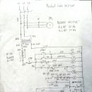 손으로 그린 Sleeve press wiring diagram 이미지