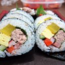 김밥에 라면 이미지