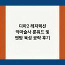 에드앰 | 디아2 레저렉션 악마술사 룬워드 및 맨땅 육성 공략 후기