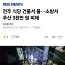 전주 유명식당 화재로 9천만원 피해 이미지