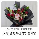 백참&두찜 포항이동점 | 포항24시무인꽃집 담꽃, 감동적인 레드 꽃다발 후기