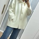 라무어L'amour | 라무어 알파카 하프 코트 아이보리 착샷 솔직 후기 L'amour Alpaca half coat_ivory