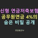 종신형 연금저축보험과 공무원연금 4%의 숨은 비밀 공개 이미지