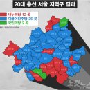 21대 총선을 약 2주 앞둔 이 시점에서 보는 저번 20대 총선 지역구 선거 결과 이미지