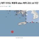 [속보] 제주 이어도 북동쪽 62km 해역 규모 3.8 지진 발생 이미지