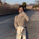 [2025ss 봄코디 추천] 스트라이프 티셔츠 feat. 요즘감성 오프숄더 10대20대