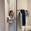 칼라M | SIE_더현대 시에 모나 슬릿 스커트, 세이지 칼라 니트 가디건 피팅 후기