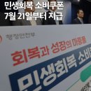 민생회복 소비쿠폰 7월 21일부터 지급 이미지