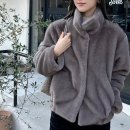 캐스룸 | 그레이룸 톤 에코 퍼 자켓 페이크 퍼 추천 벨벳진 코디