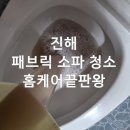 우리동물약품 | 진해 소파청소 후기 냄새 심하고 얼룩 많았던 소파, 살려냈습니다!