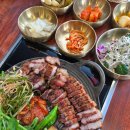 육만장 참나무식당 | 구미 금오산 맛집 화육아사도 참나무 장작으로 구운 한돈 바베큐 가족외식 추천