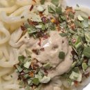 [GS25 편의점] 참치마요 비빔우동, 바스크 치크케익 유자 후기