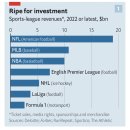 전세계 프로스포츠 매출 순위 이미지