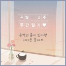 CU 김해가야대정문점 | 4월 1주 주간 일기