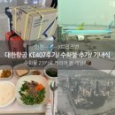 한진밧데리 | 대한항공 KE407 인천-&gt;브리즈번✈️ 후기/ 기내식/ 수화물추가 23키로 한 개당?