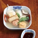 추운 겨울 요리, 어묵탕과 매운 어묵 김밥 이미지