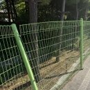 한전울타리 옆(아래) | 기울어진 울타리 펜스 보수 메쉬휀스 부분 교체 시공 업체