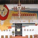 (5) 왜관 수도원 성당의 ‘부활하신 예수그리스도와 열두 사도의 성만찬’ 이미지