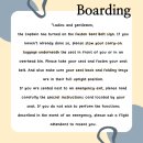 기내 영어 안내방송 이미지