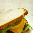 샌드위치와 런치메뉴 이미지