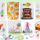 감성수채화 이미지