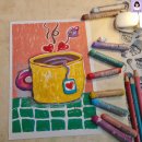 감성을 담은 오일파스텔 드로잉 이미지