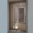 갤러리AK | 대구중문시공, 우드 간살 초슬림3연동 도어로 현관 답답함과 단열 해결한 후기