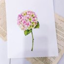 저녁)수채화 캘리그라피 이미지
