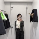 옥's옷수선 | 유니클로 저지배럴레그팬츠 S사이즈 블랙 154cm 매장 착용 후기