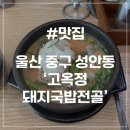 성안돼지국밥 | [울산 성안동 맛집] 고옥정 돼지국밥전골 깔끔한 국밥집 단체룸 주차장