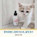 윤그루밍 | 퓨어프렌즈 고양이 미스트 피모 보습 및 정전기 방지 솔직 후기