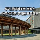 으뜸화랑 | 부여 롯데리조트 아쿠아가든 무제한 프로모션으로 가성비 호캉스 즐기기