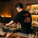 로고스태프 | 요식업 유니폼 | 오버핏 반팔 티셔츠 DTF 로고 프린팅 납품 후기