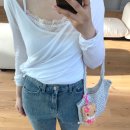 티(T) | [L&#39;a telier] 라플리에 레이스 랩 티 Lace wrap t 후기