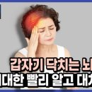 뇌졸중. 중풍. 뇌경색. 가능한 미리 알고 대처하는 방법. 이미지