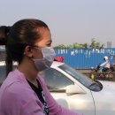 프놈펜의 비(우기)와 먼지(건기) 모습 이미지
