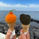 점돌목장 | [휴즐리 제주] 한라봉 젤라또; 현무암 젤라또; 제주 공항 근처 카페 솔직후기