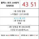 플렉스 로또 239회차 당첨자 이미지