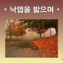 낙엽을 밟으며-정연복 시/낙엽 -레미 드 구르몽 이미지