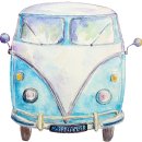 watercolor campervans leisure vehicleS 이미지
