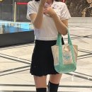 트레이더조 에코백 미니 후기 휴양지 원피스 여행룩 여자 에코백 추천