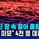 갈라진 땅 속 끓어 올랐다…&#34;복잡 미묘&#34; 4천 명 대피 / SBS 8뉴스 이미지