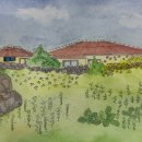 일상을 기록하는 수채 펜드로잉 이미지