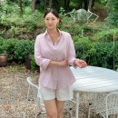 현대칼라매치 | 살안타템 레프트서울 시어서커 셔츠, 핑크 여름 셔츠 코디 2가지