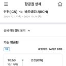 눈아들 바르셀로나 항공권 46만냥이다 왕복 개싸 이미지