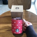 355 | 스타벅스 2026 발렌타인MD/ SS하트풀 미르 캠프컵 텀블러 355ml . . ♥ ♡ 실물 후기