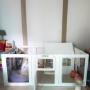 울타리 | 퍼핑 클리어 강아지 울타리 사용후기, 깔끔한 인테리어까지 완성