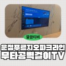 운정파크푸르지오 앞 횡단보도 | 운정푸르지오파크라인1단지 75인치 무타공 벽걸이 TV 시공 깔끔티비 후기