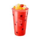 🍉 메가커피 꿀수박화채 스무디 후기 (펄, 과일 가득한 여름 한정 음료)